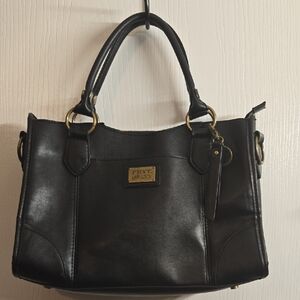 FRYE AND CO. Black Faux Leather Handbag